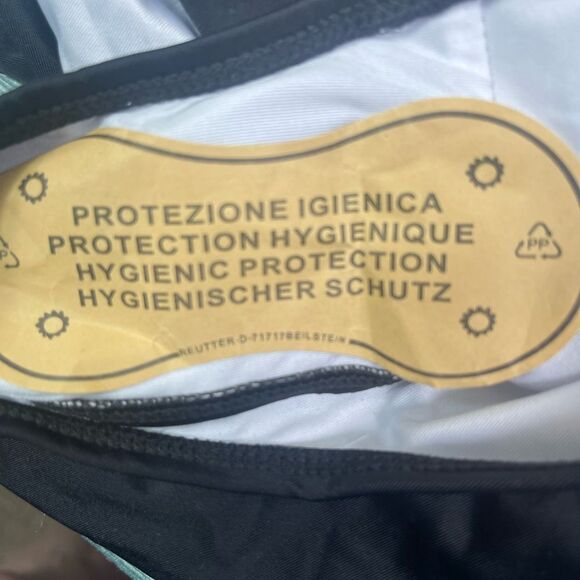 Leopard Print and Black One Piece Swimsuit - Picture 7 of 8